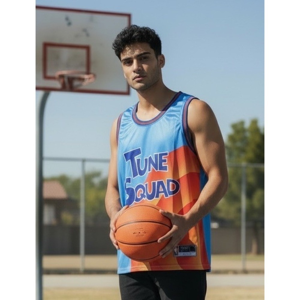 Looney Tune Squad Lola Jersey Men's Size Small 6 Space Jam Movie Basketball New